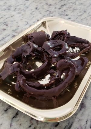 Una foto de Conchitas de naranja con chocolate