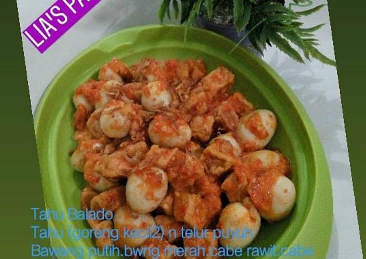 Tahu telur balado