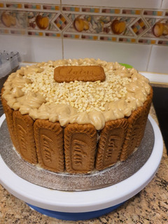 Una foto de Tarta lotus vegana