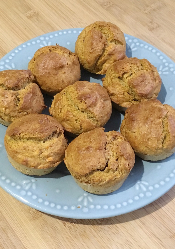 Una foto de Muffins integrales de boniato