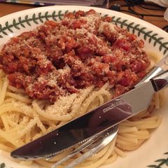 A picture of Quorn Spaghetti Bolognese.