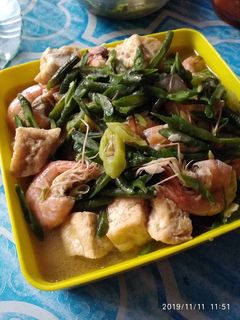 Foto resep Tumis Udang ft Kacang panjang