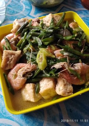 Foto resep Tumis Udang ft Kacang panjang