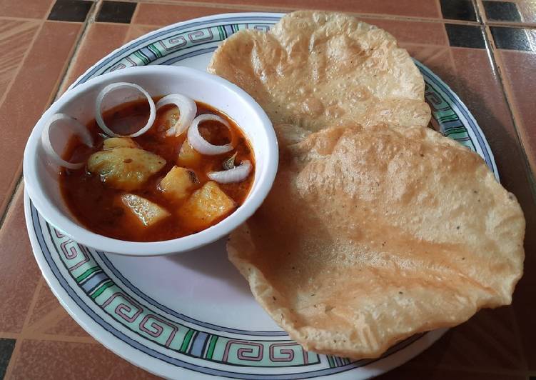 Recipe: Tasty 😋puri bhaji