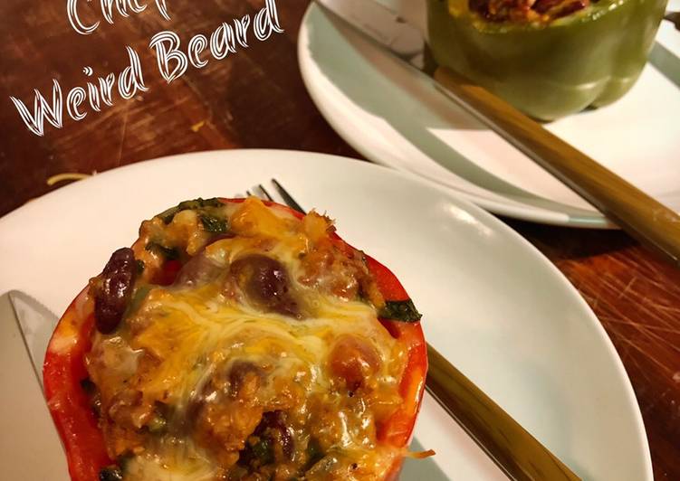 How to Prepare Homemade Chorizo Stuffed Bell Peppers