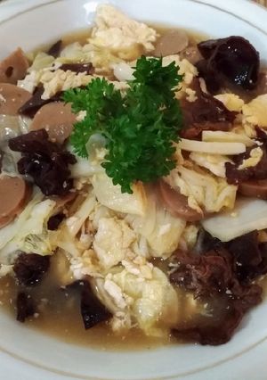 Foto resep Sawi Putih Saos Tiram