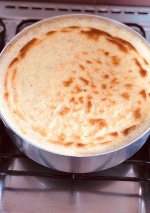 صورة لوصفة صينية بطاطس بيوريه باللحم المفروم والبشاميل 😋
