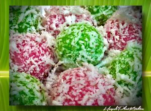 Hình của món Bánh Bột Nếp Cốt Dừa.