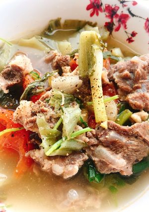 Hình của món Canh dưa bò.