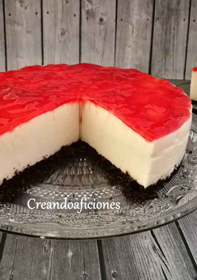 Una foto de Cheesecake fría sin horno
