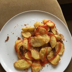 A picture of Kenyan bhajia.