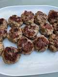 Boulettes de bœuf aux champignons et épices