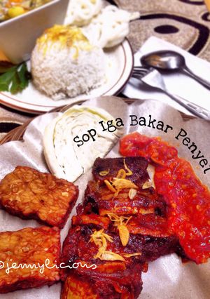 Foto resep Sop Iga Bakar Penyet