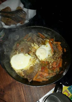 Una foto de Bifes a la criolla