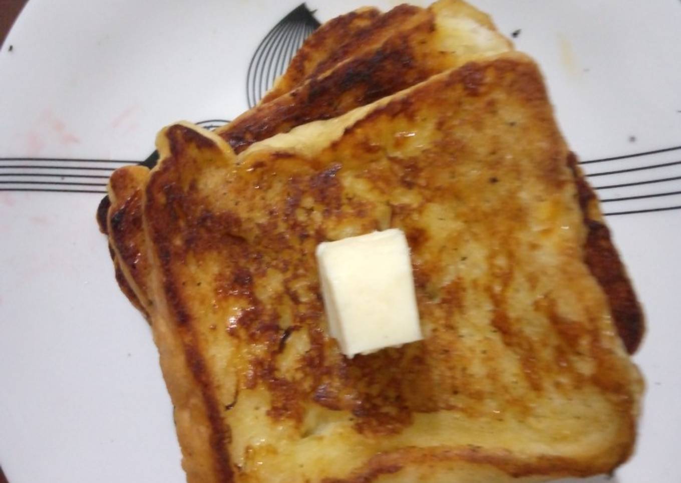 French toast with butter