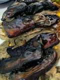 Corona de níscalos sobre lomito de cerdo con salsa de ostras!