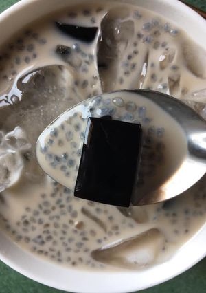 Hình của món Sương sa hạt é.