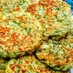 Courgette & Cheddar Fritters A picture of Courgette & Cheddar Fritters.