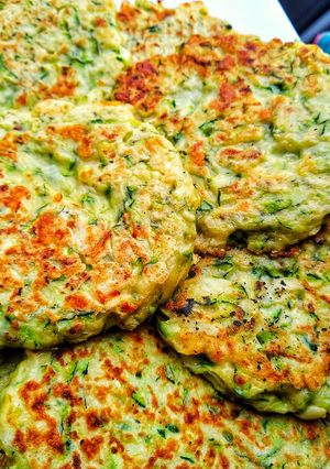 A picture of Courgette & Cheddar Fritters.
