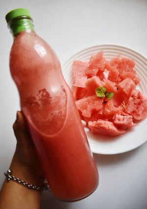 Una foto de Fresh juice de sandía