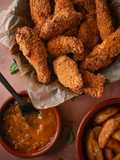 Breaded Curried Coconut Chicken Goujons