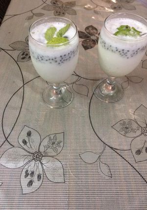 A picture of Mint lassi.