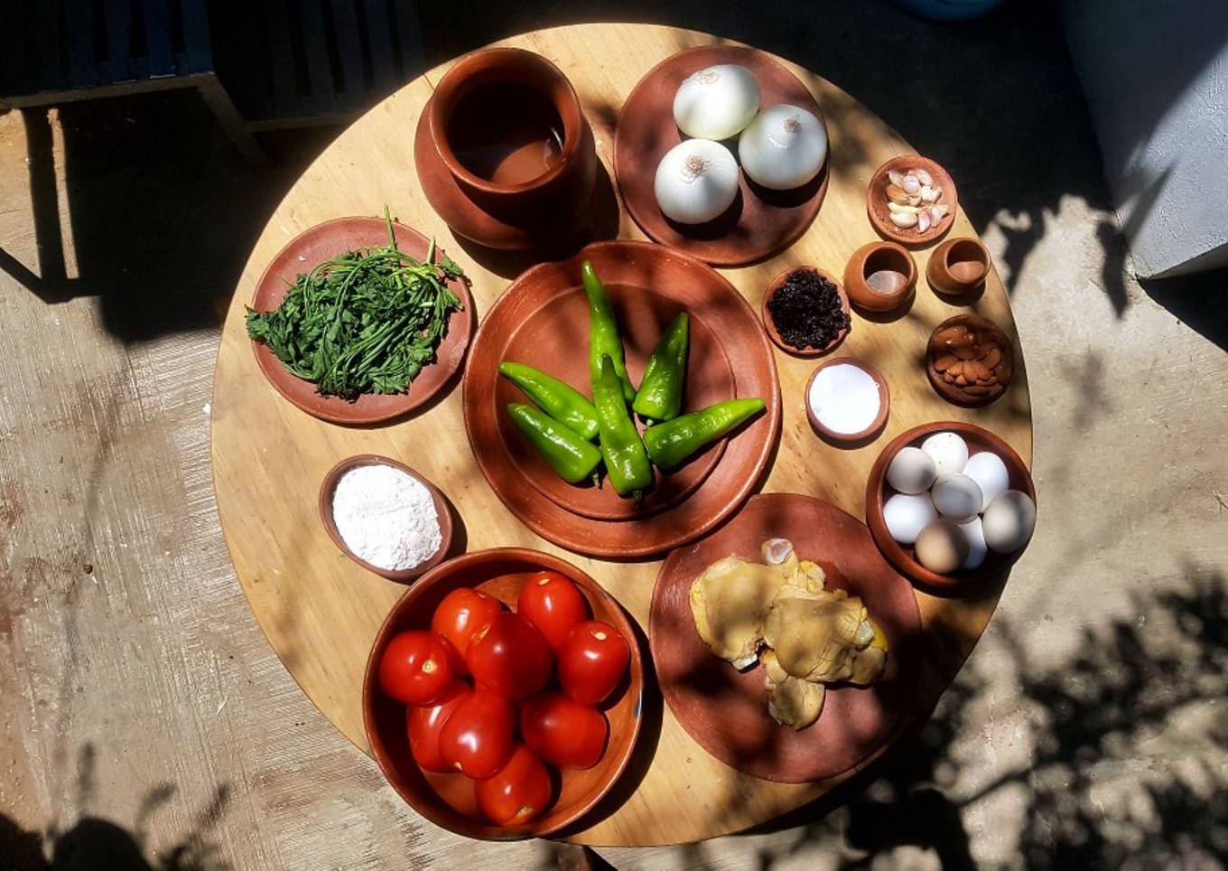 Chiles de agua rellenos de picadillo de pollo