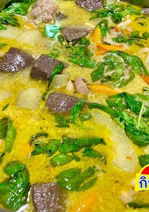 รูปของ แกงเขียวหวานไก่ใส่ฟัก
