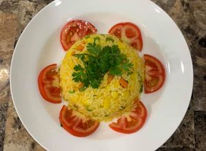 Hình của món Cơm chiên dương châu (chay).