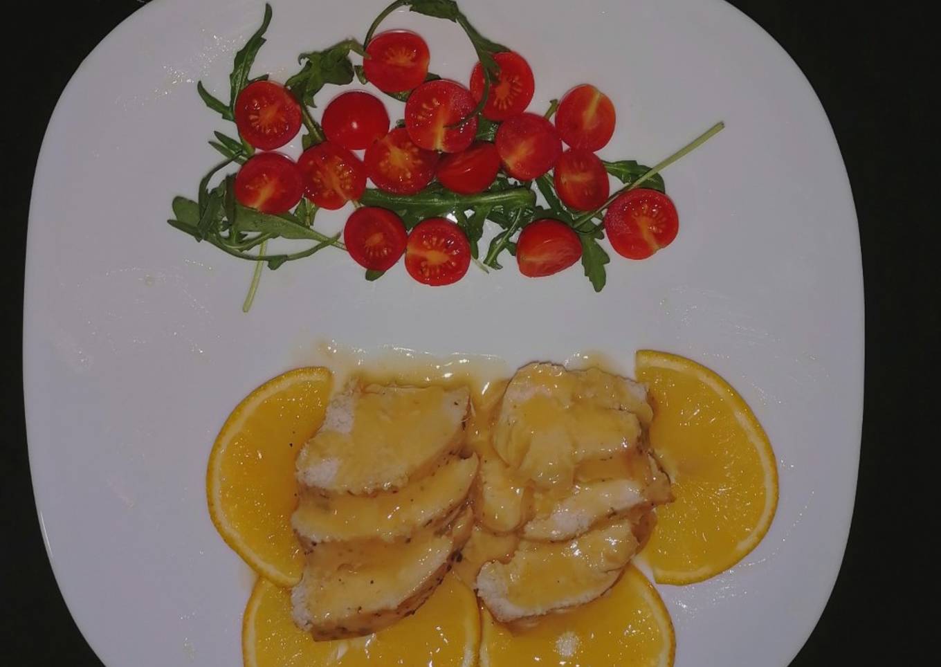 Pollo a la naranja