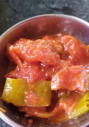A picture of Tomato and Green Chilli Chutney.