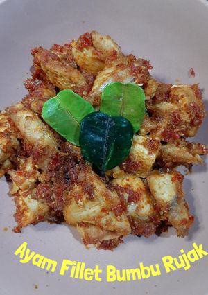 Foto resep Ayam Filet Bumbu Rujak (Tanpa Santan)