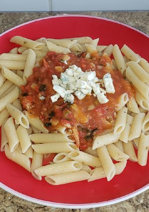 Una foto de Macarrones arrabbiata