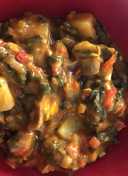 Gizzards and potato stew