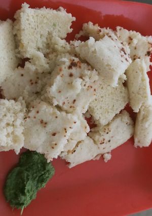 A picture of Steam Rava Dhokla.