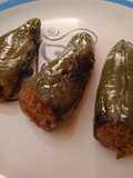 Chiles jalapeños rellenos de machaca y queso