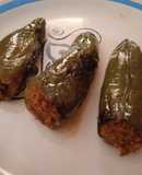 Chiles jalapeños rellenos de machaca y queso