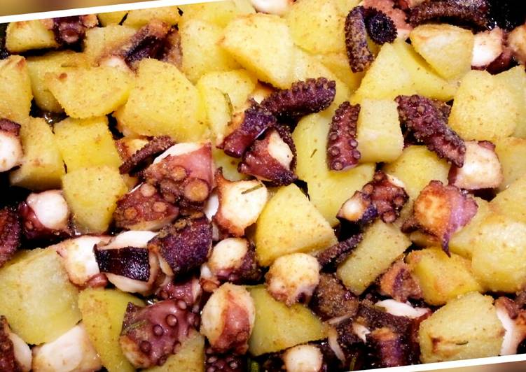 Recipe of Super Quick Homemade Polpo e patate al forno
