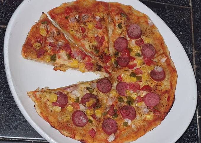 Recipe of Any-night-of-the-week Satisfying and Delicious Pizza without Cheese