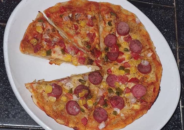 How to Prepare Super Quick Homemade Satisfying and Delicious Pizza without Cheese