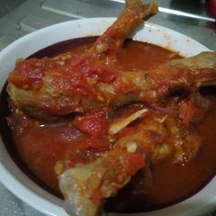 A picture of Kienyeji Chicken stew.