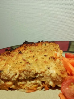 Una foto de Pastel de pescado y boniato