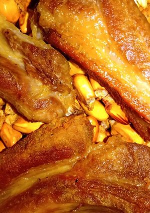 Una foto de Chicharrón con canchita