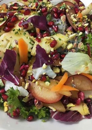A picture of Fruit and vegetable salad.