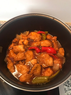 Una foto de Pollo agridulce estilo chino