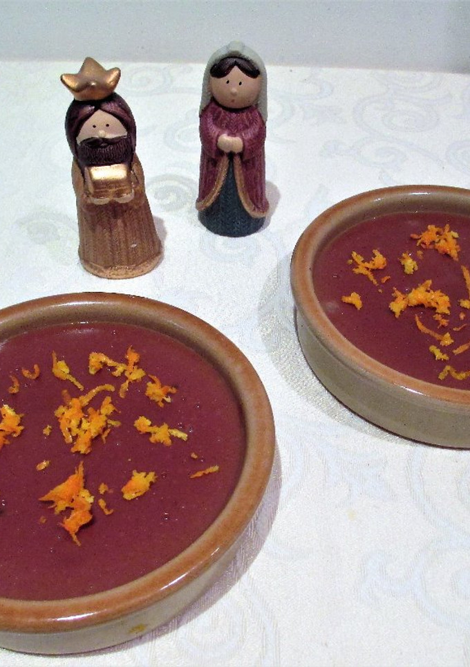 Una foto de Natilla al cacao purofácil