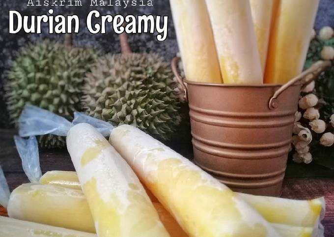 Resipi Aiskrim Malaysia Durian Creamy Oleh Norashikin Rahmat Cookpad
