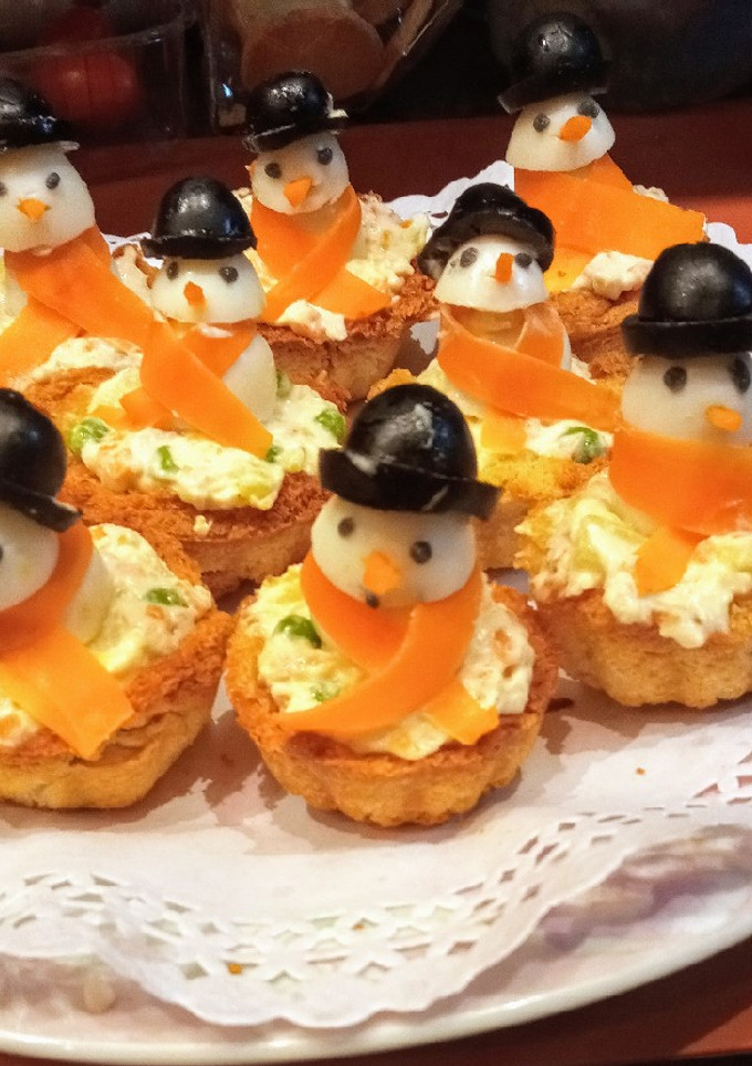 Una foto de Cestitas de ensaladilla rusa