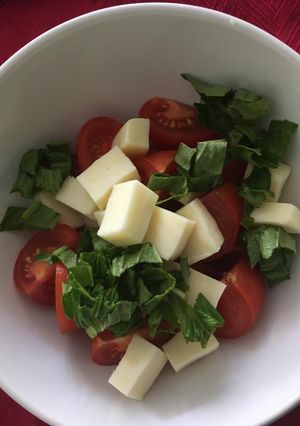 Una foto de Ensalada caprese