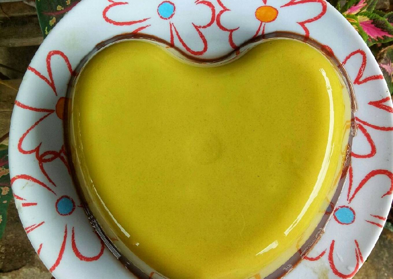 Puding alpukat coklat